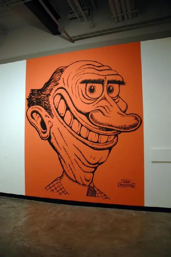 basil wolverton wall portrait illustration art example