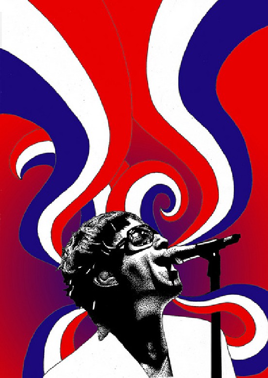 britpop flyer illustration art example