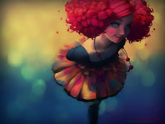 girl illustration art example