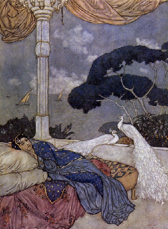 quatrain LXXII of the rubaiyat illustration art example