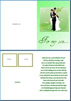 Wedding Card:For My Son Example