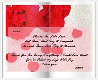 flowers are like love card example