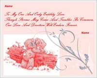 my one and only earthly love card example