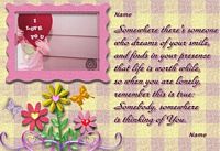 simple i love you card example