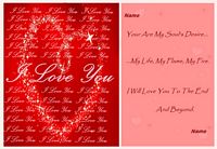 love until the end love card example