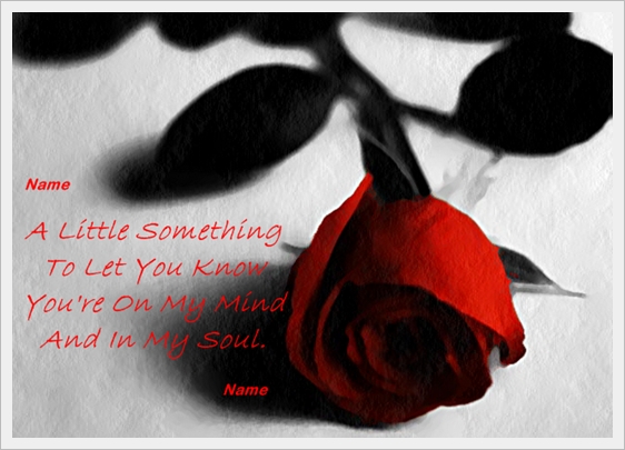 example a little something love card